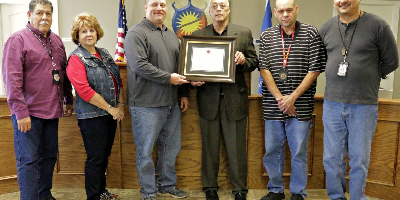 Delaware Nation Receives Certificate of Appreciation