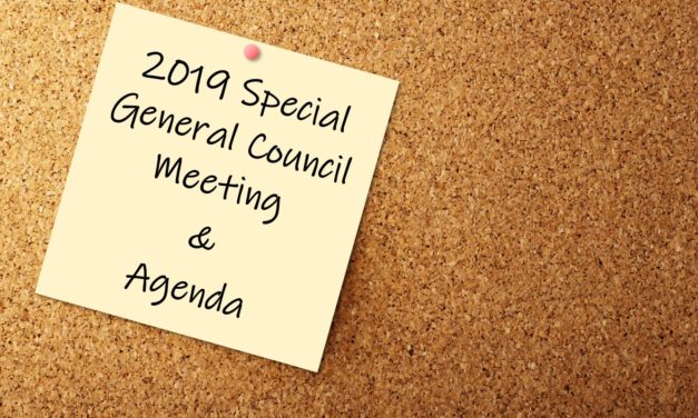 2019 Special General Council Meeting & Agenda