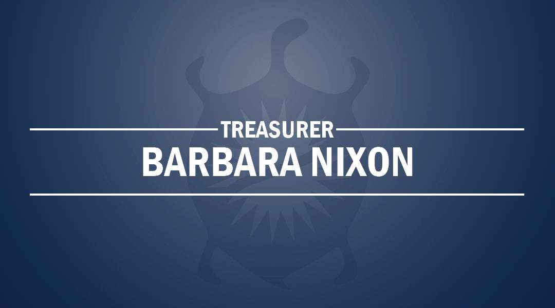 Barbara Nixon Newly Elected Treasurer on October 5, 2019