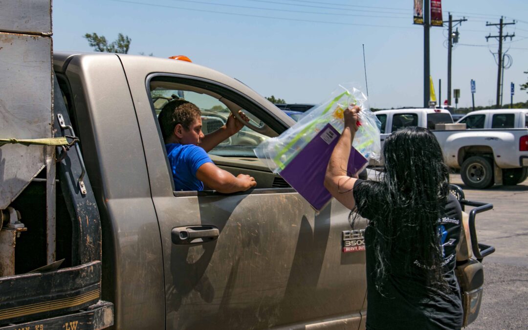 Social Services Provides Aid To Tribal Students In Delaware Nation School Supply Giveaway Events