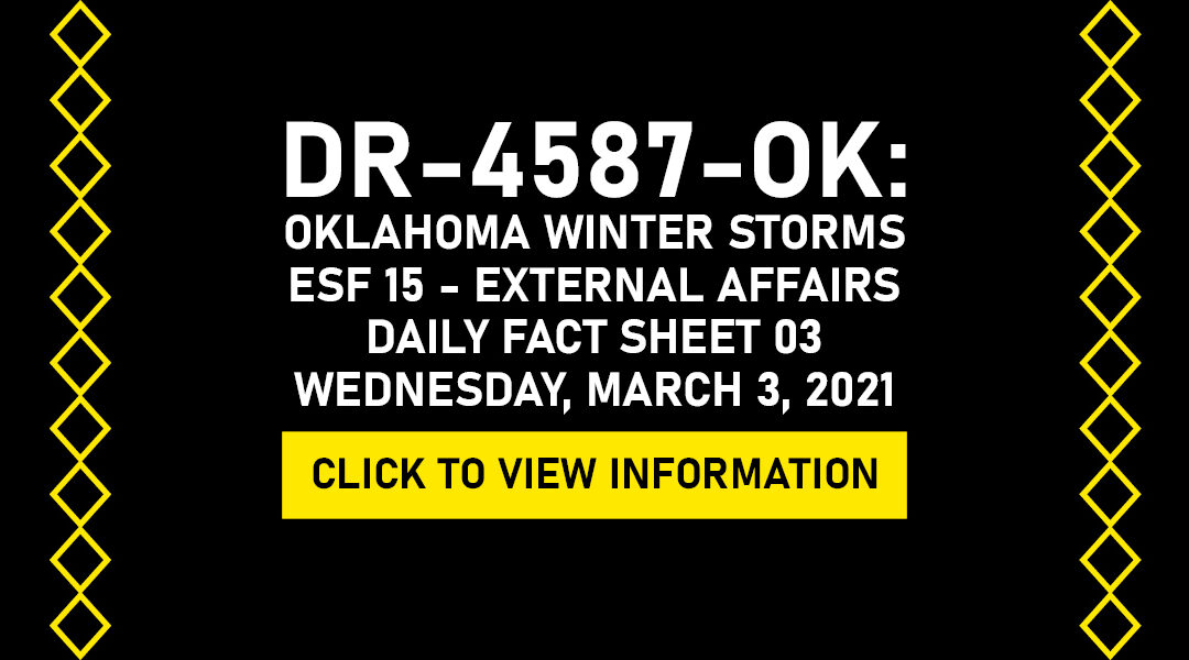 DR 4587 Oklahoma Winter Storm Fact Sheet