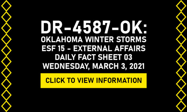 DR 4587 Oklahoma Winter Storm Fact Sheet