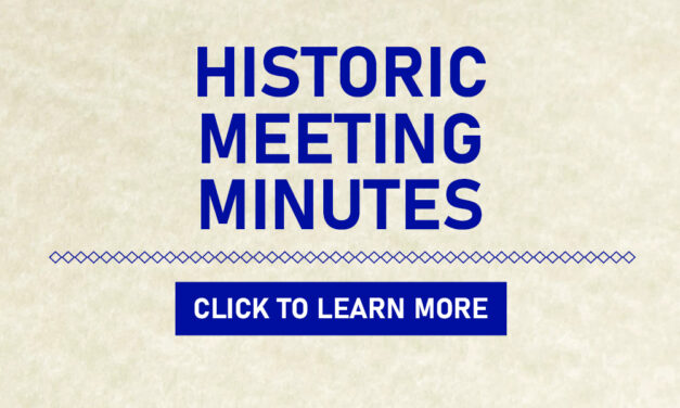 Historic Archives: Meeting Minutes From 1952