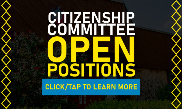 Three Open Citizenship Committee Positions Available