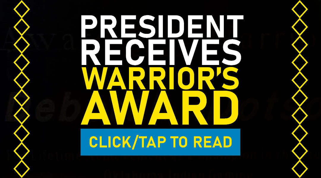 The President Receives Warrior’s Award At OIGA Conference