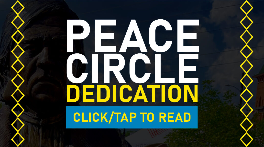 The President & Cultural Preservation Director Attend Peace Circle Dedication