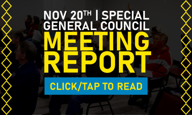 November 20, 2021 Special General Council Meeting Report
