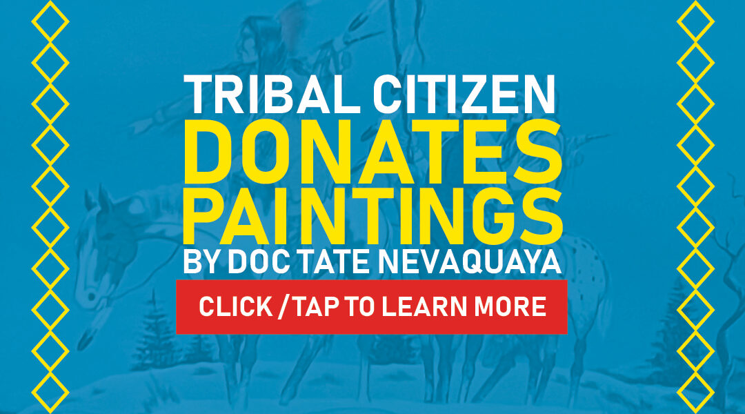 Tribal Citizen Donates Paintings By Doc Tate Nevaquaya