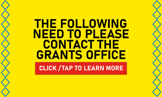 The Following Need To Please Contact The Grants Office | 405-247-2448 ext. 1321